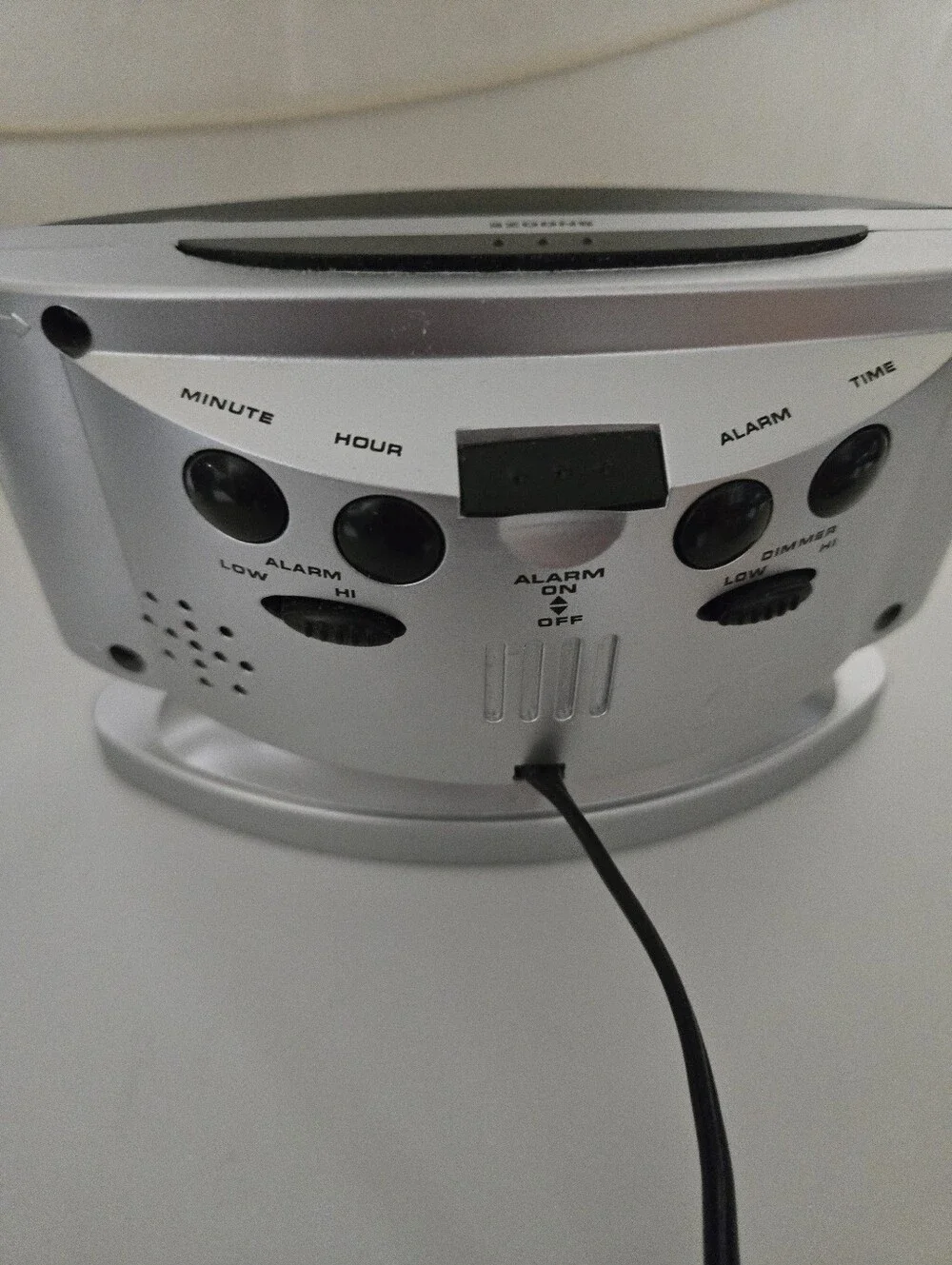 SHARP Home LED Digital Alarm Clock – Swivel Base - Outlet Powered, Model SPC033